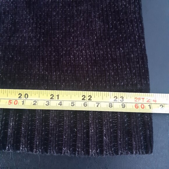 Point Zero SZ L Black Chenille Men's Quarter Zip Sweater - Picture 11 of 15